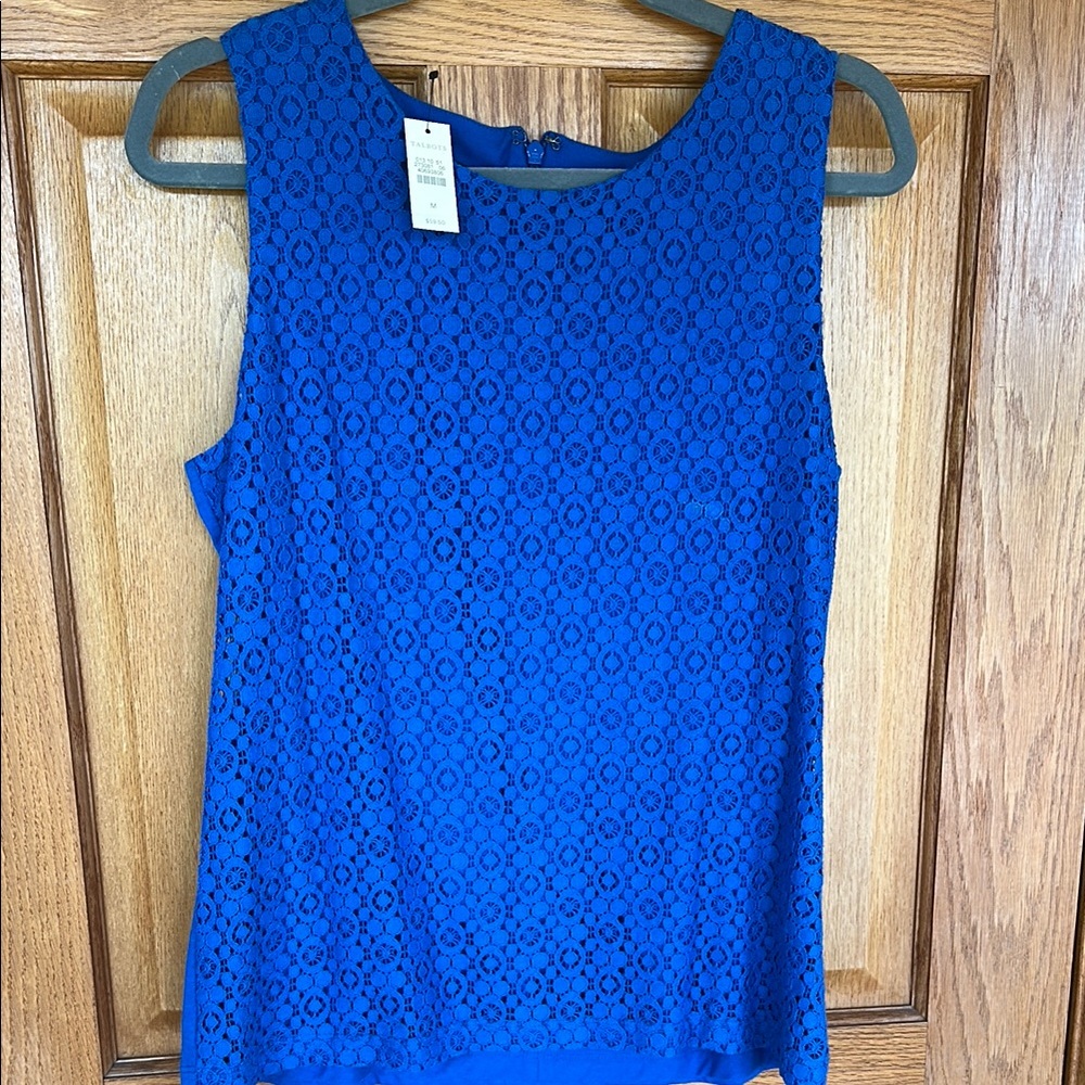 Talbots NEW Lace Detail Shell